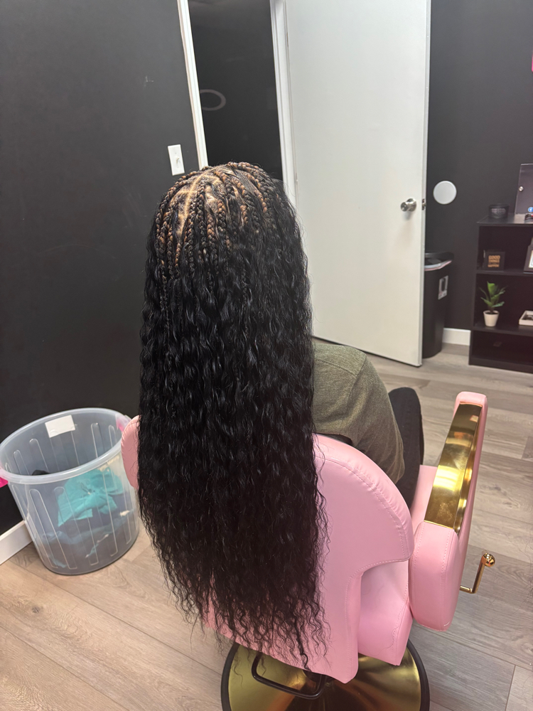 Medium Knotless Bora Bora  Braids
