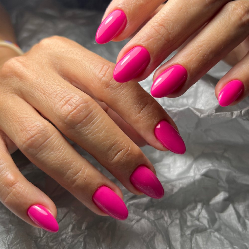 Russian manicure + Gel overlay at Estabrook Aesthetics in Katy, TX