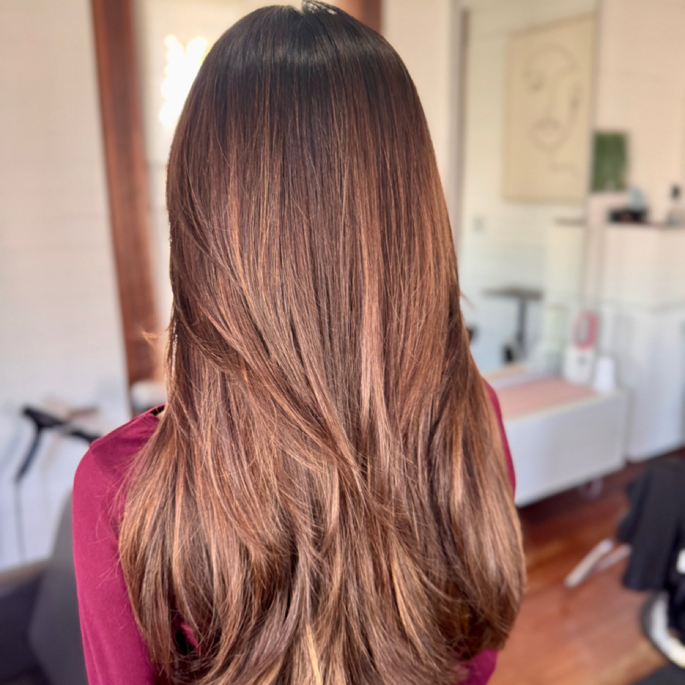 Hair gloss treatment at Alyssa with Shears in New Braunfels, TX