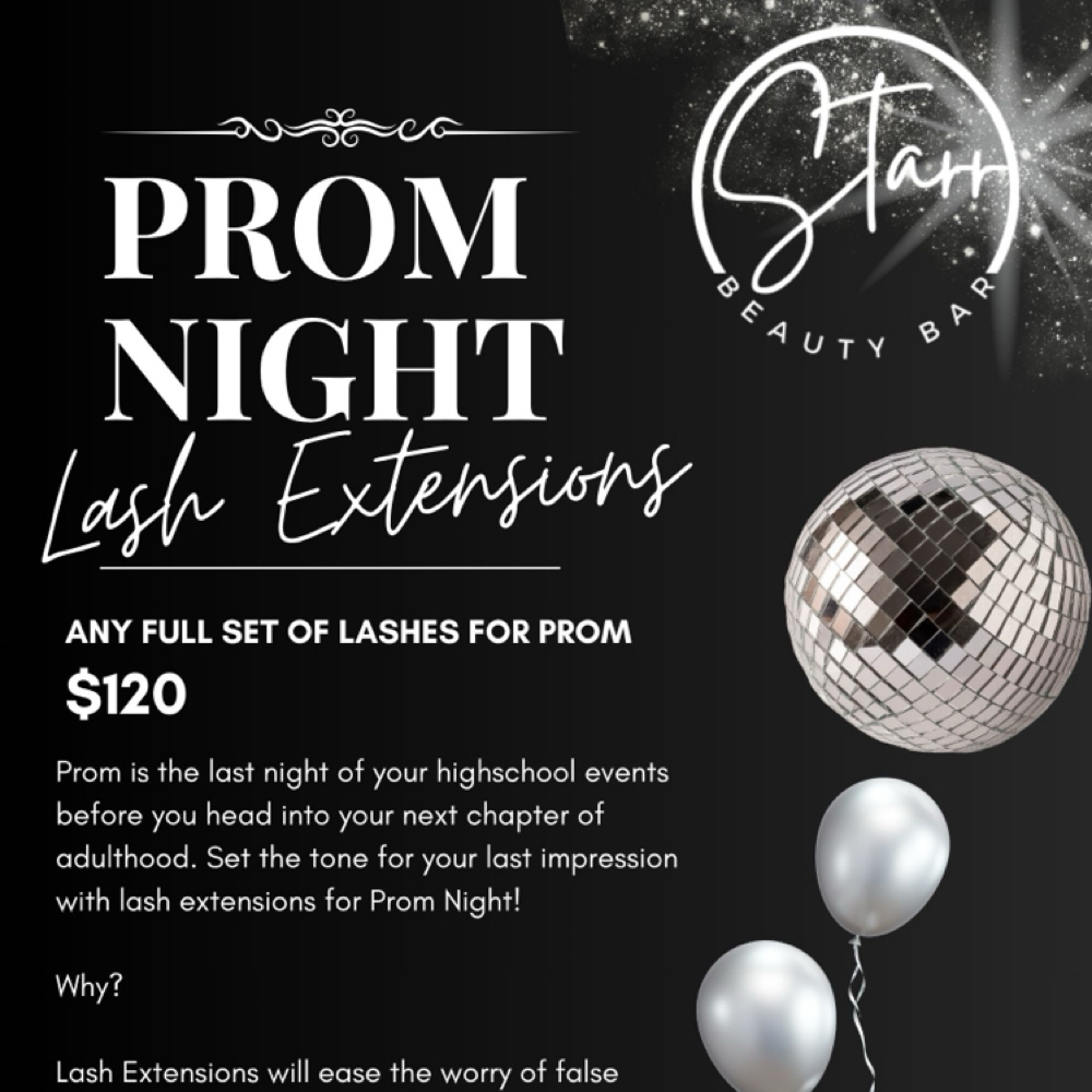 Prom Lashes at Starr Beauty Bar in Curtis Bay, MD