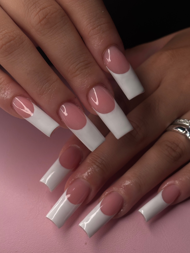 Long Classic French at Angie’s Nails Galore in Kissimmee, FL