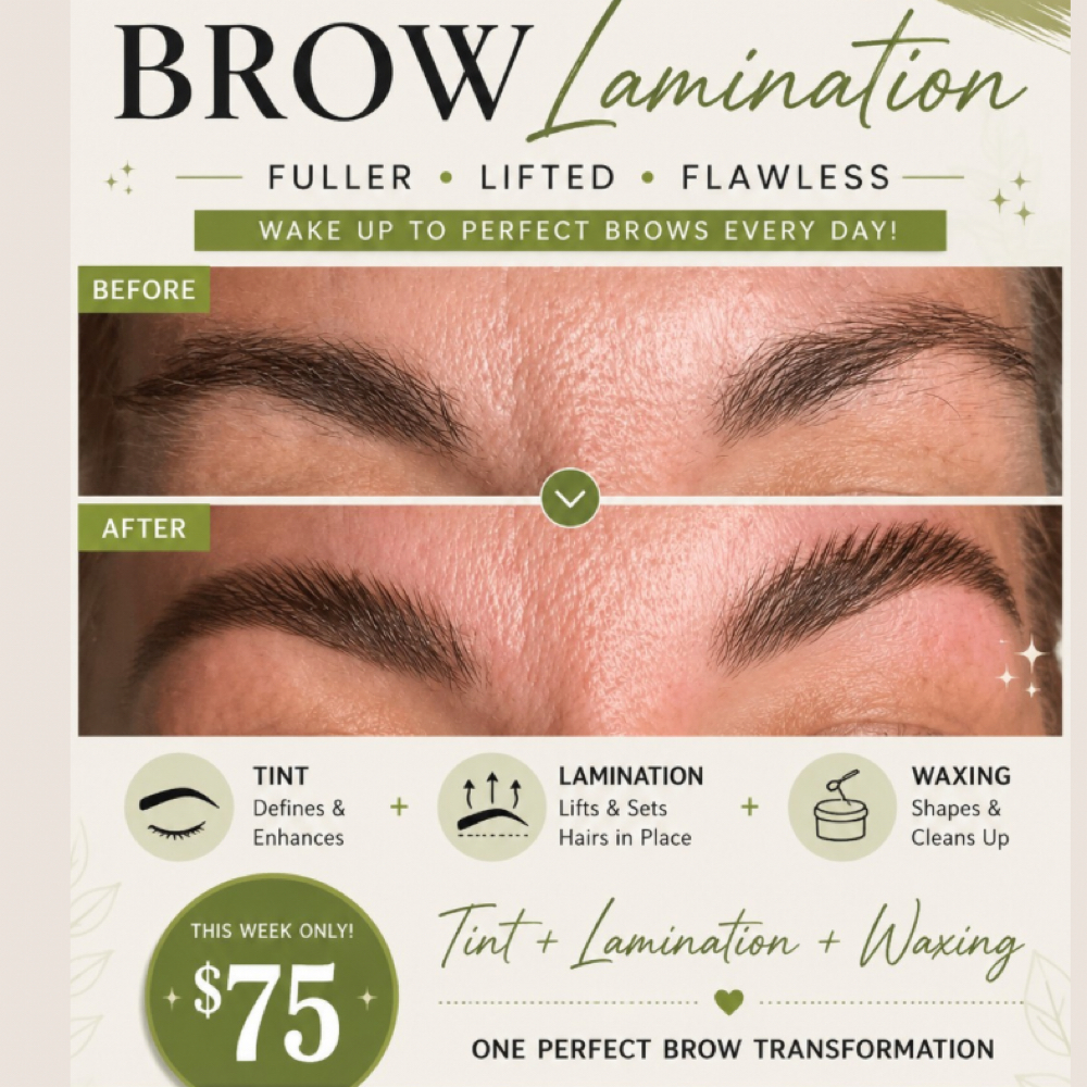BROW LAMENTATION +TINT & WAX at The Skin Bar & Med Spa in Bryant, AR