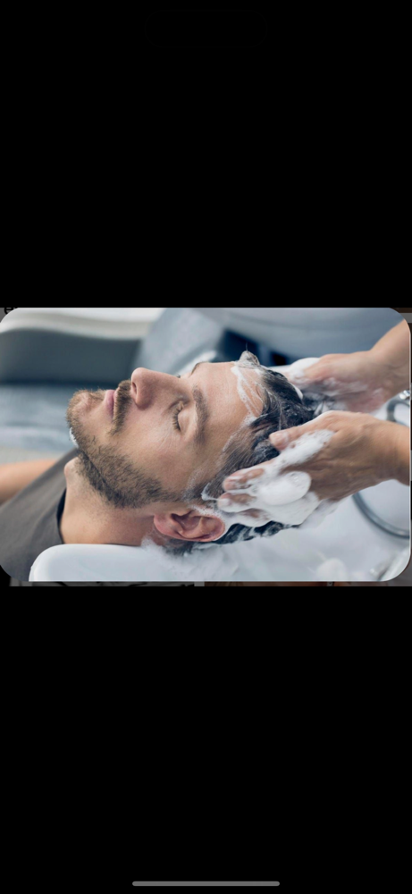 Mens haircut, mini facial, & Style