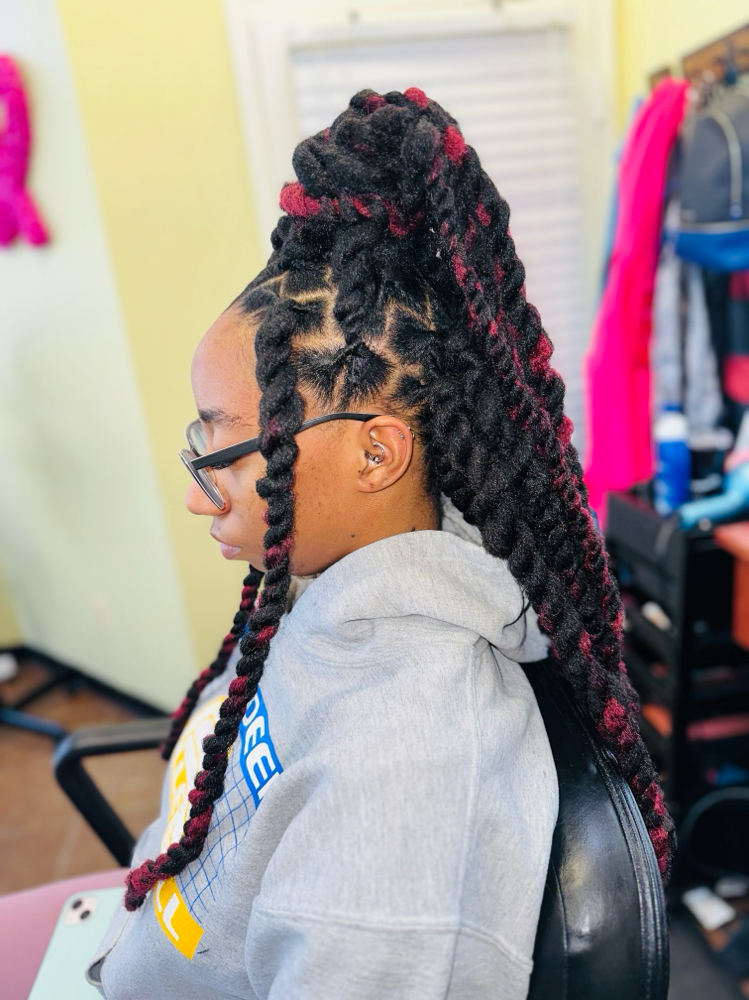 Marley Hair Added To Locs