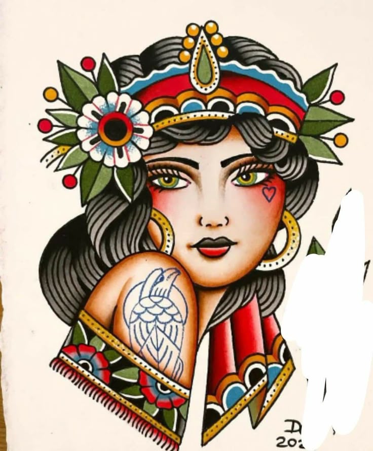 Traditional  Portrait Tattoos