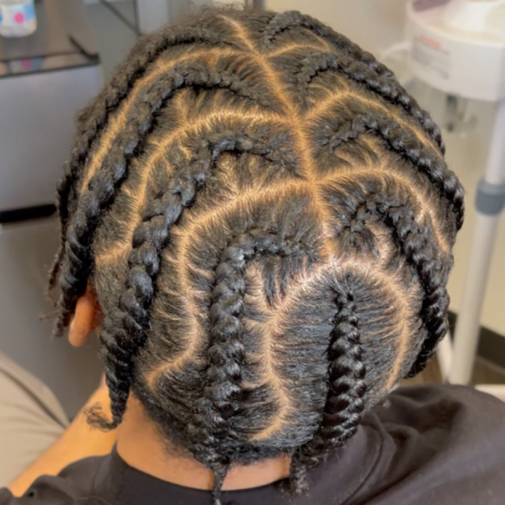 STRAIGHT BACK CORNROWS No Added at Prettygirlcentral in Orange, CA