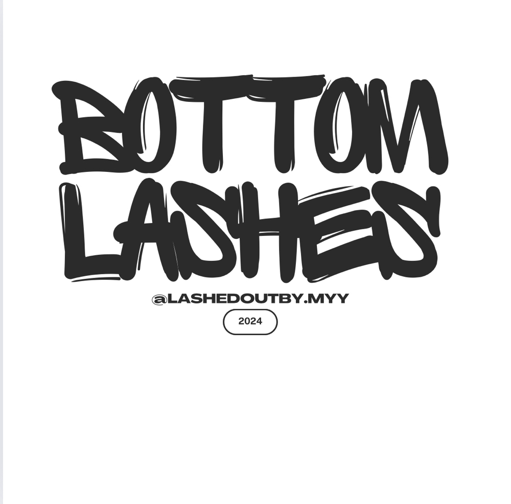 Bottom Lashes at Lashedoutby.myy in Emeyville, CA