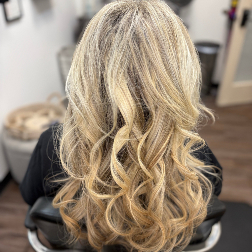 Blow Out with Curls/Flat Iron at LindsayStudio310 in Norwalk, CT