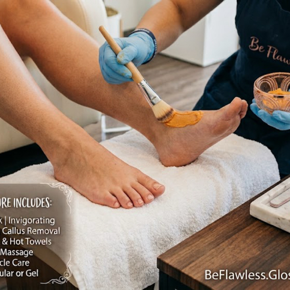 Pumpkin Deluxe Pedicure at Be Flawless Esthetics & Nails in Erie, PA