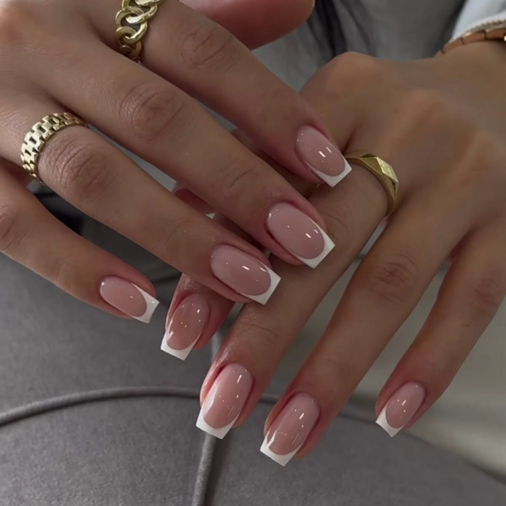 French design at Nail_Family in Costa Mesa, CA