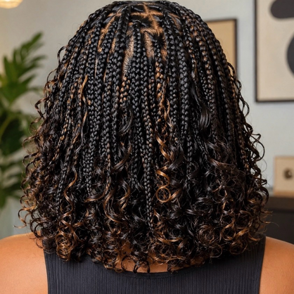 Small Boho Bob Braids Hair Included at Dose Braids in Dallas, TX