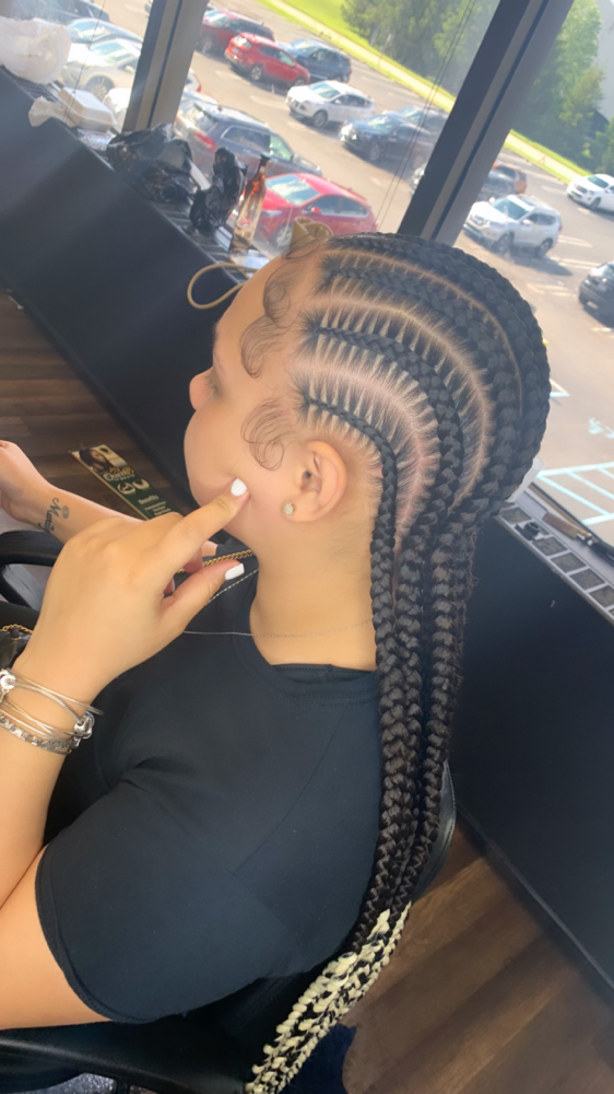 6 Feed Ins at Hair Styles By Madi in Oakpark, MI