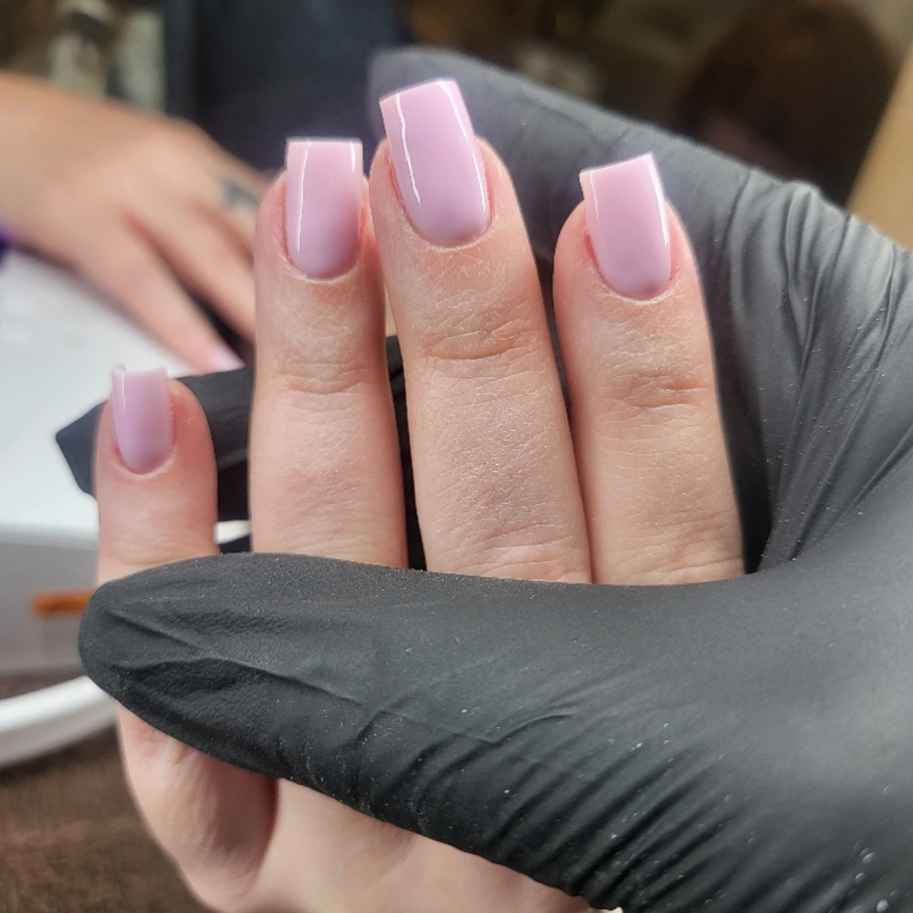 Russian Mani w Gel at BaddiesBeautyBar in West Tawakoni, TX