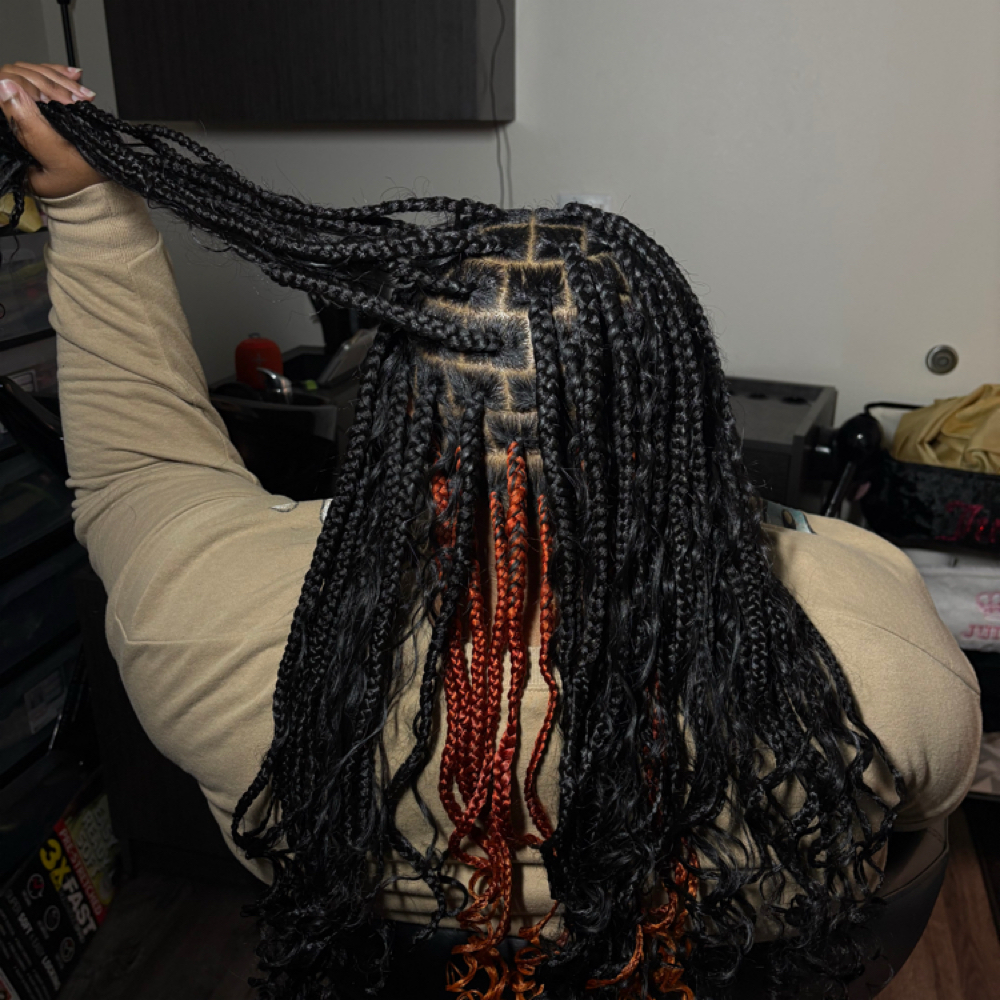Medium Mid Back Boho at The Braid Studio in Arlington Tx, TX