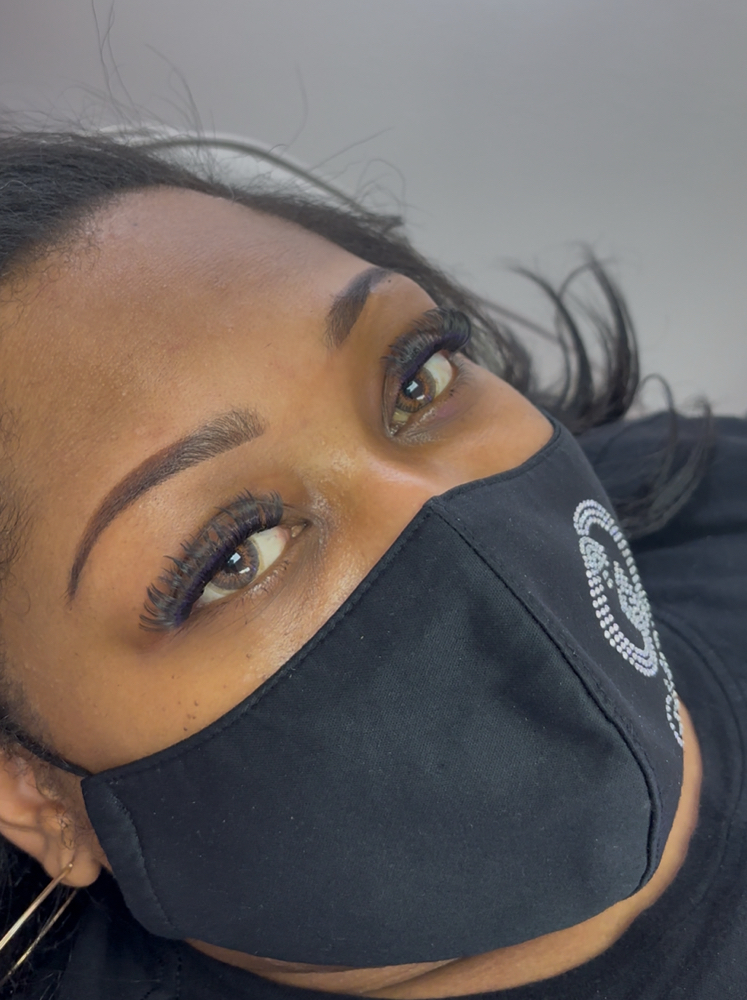 Brow Tint + Cluster Lashes