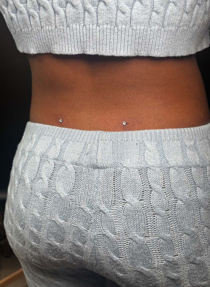 Back Dermals at Piercingtings in Jacksonville, FL
