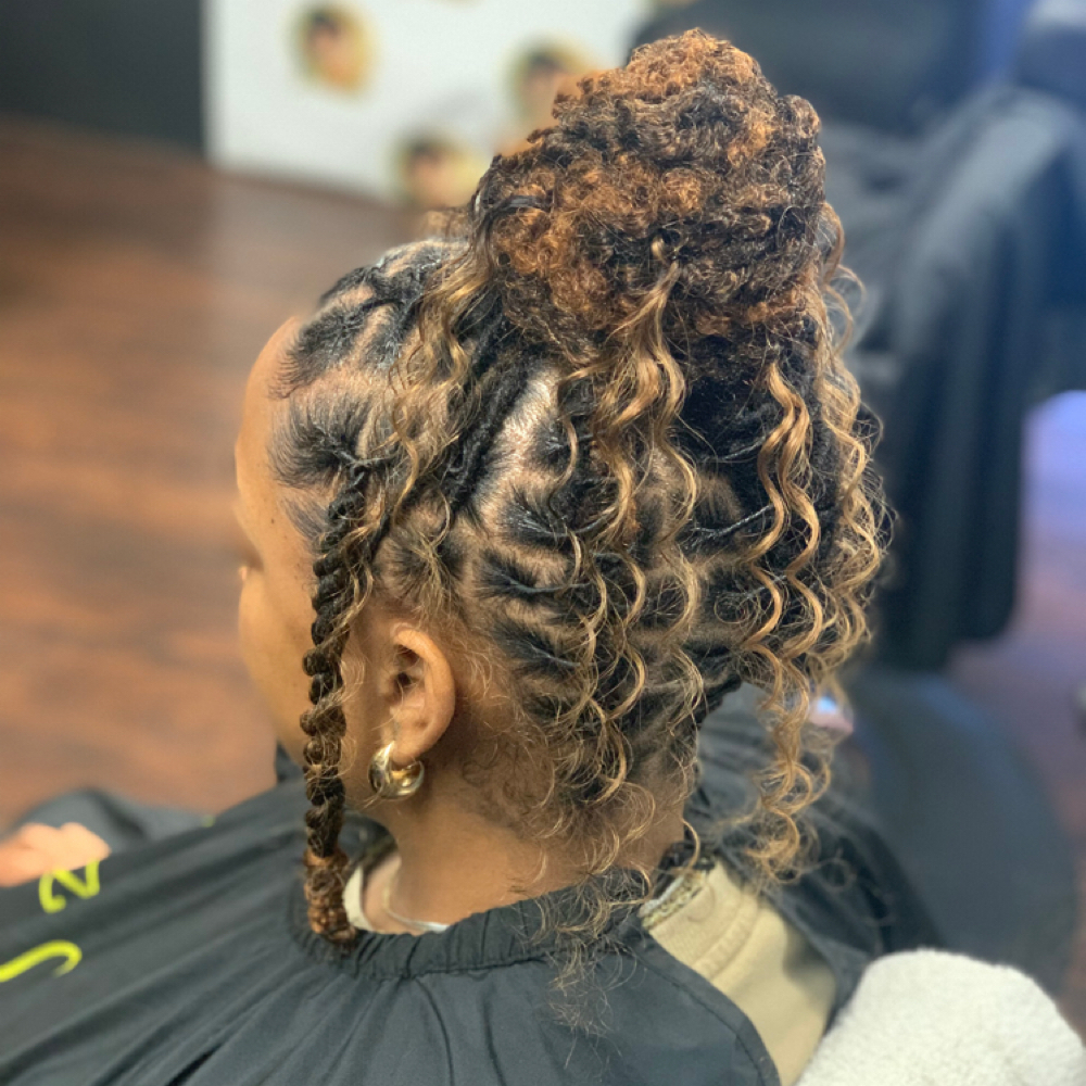 Retwist & Style With Hair Added at Loc’d By Deez Handz in North Little Rock, AR
