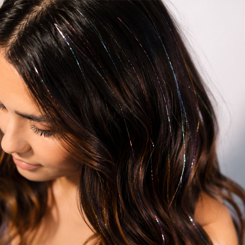 Fairy Hair Tinsel at Milk and Honey Hair Collective in Auburn, CA
