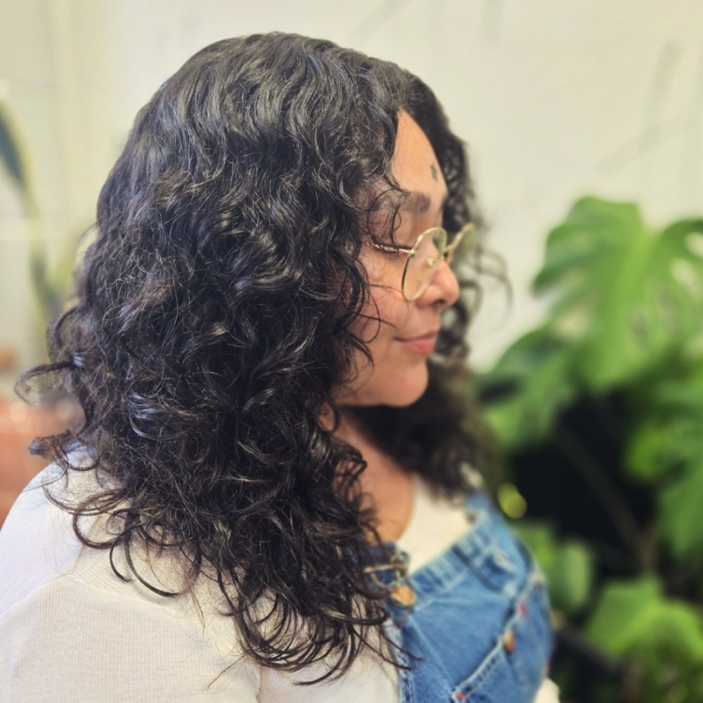Dry Cut (wavy to curly hair) at Sarah Gulino in Eugene, OR