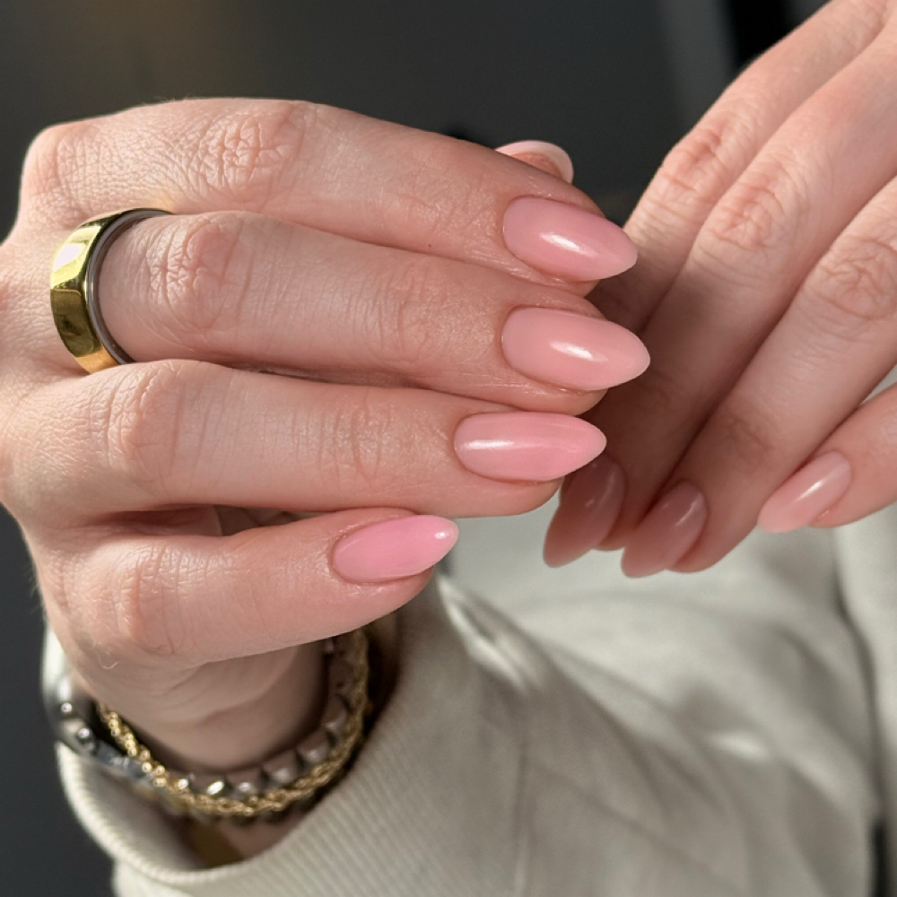 Gel overlay w/o removal at Aesthetic Cuticles in Scottsdale, AZ