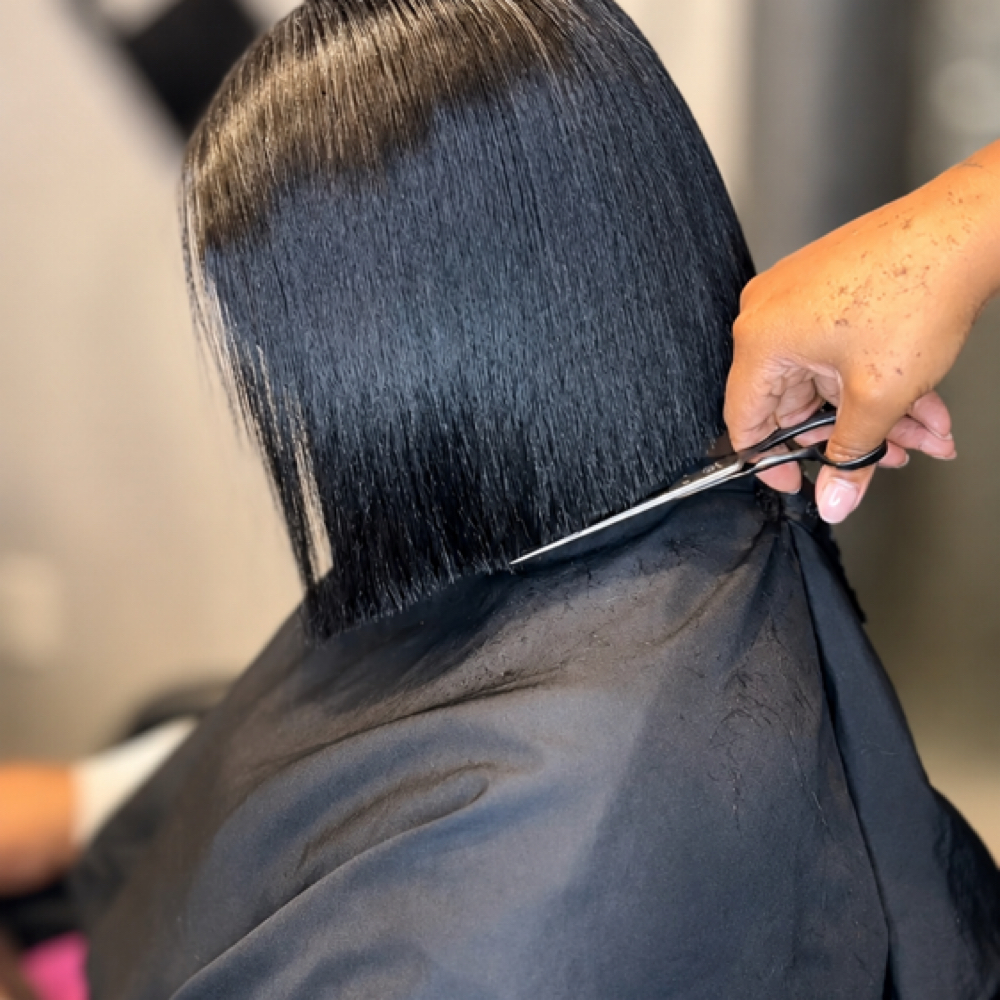 Signature Precision Haircut at Crown & Silk Salon in Durham, NC