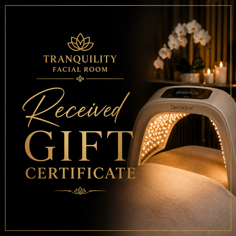 Received Gift Certificate at Tranquility Facial Room in Atlantic Beach, FL