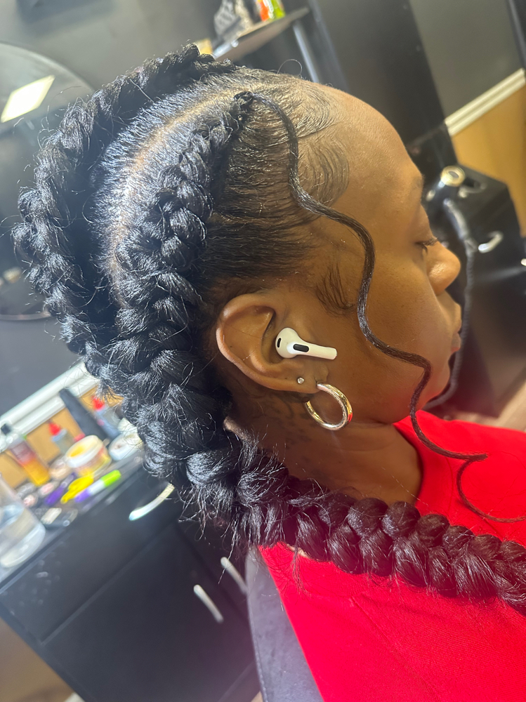 Long Butterfly Braids at The Hair Lab Beauty & Barber Lounge in Laurens, SC