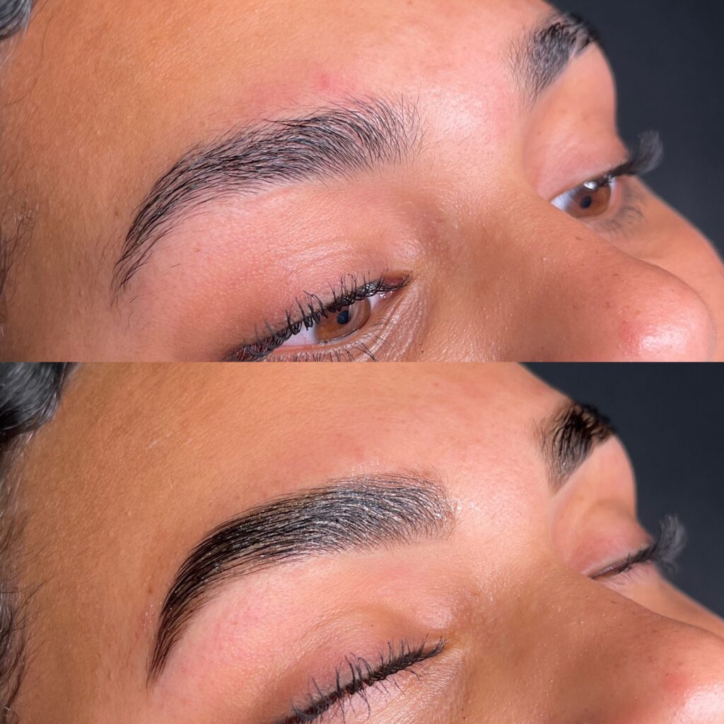 Brow Lamination and Brow Tint