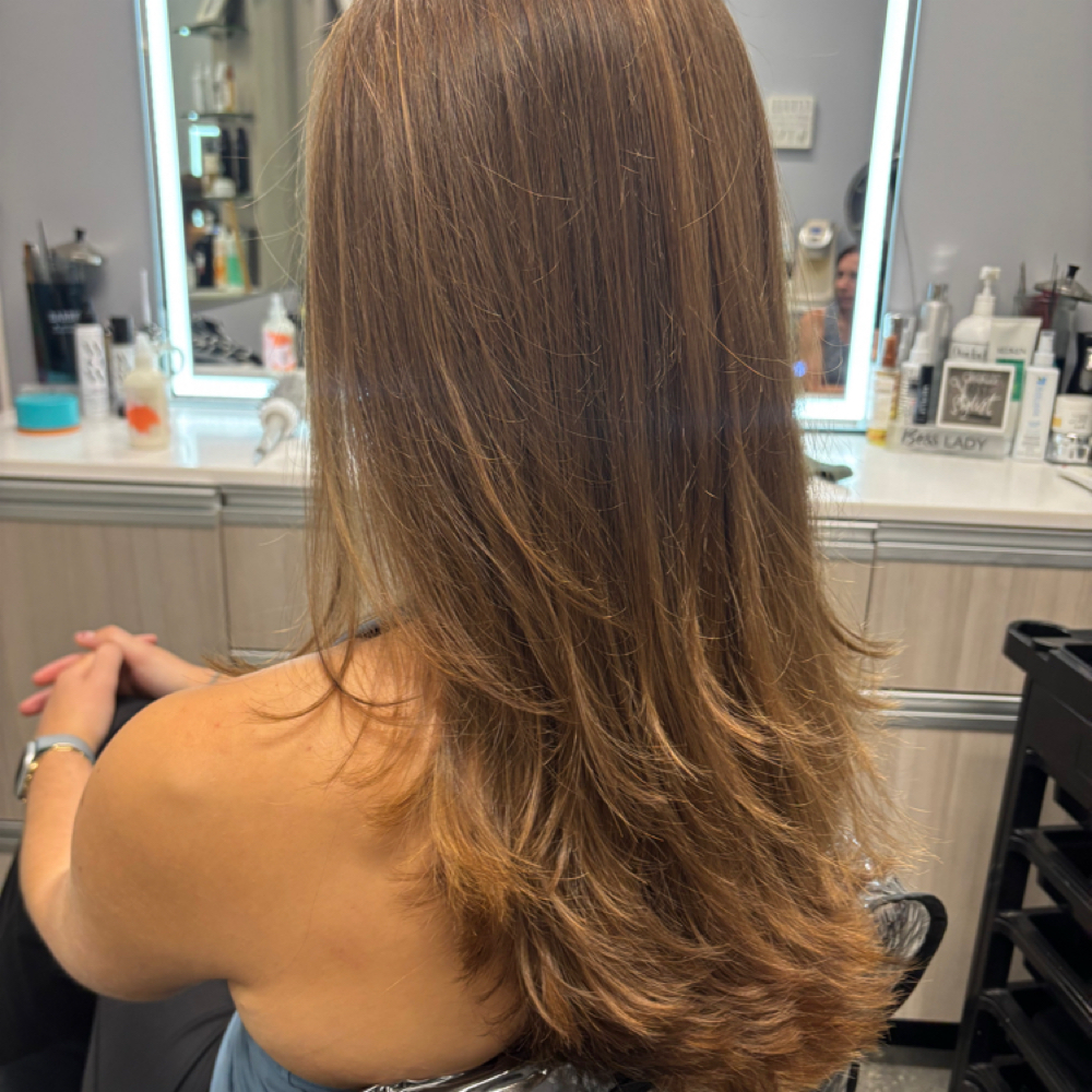 Haircut  and Blowout at Unique Hair Studio by Ana Pereira in Natick, MA