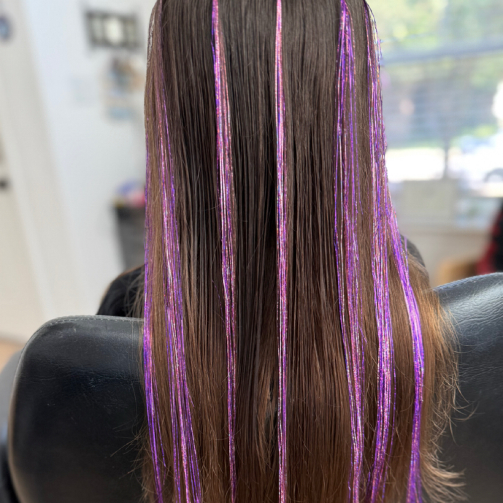 Full Head Hair Tinsel (8 Strands) at Merve Hyde Beauty in San Antonio, TX