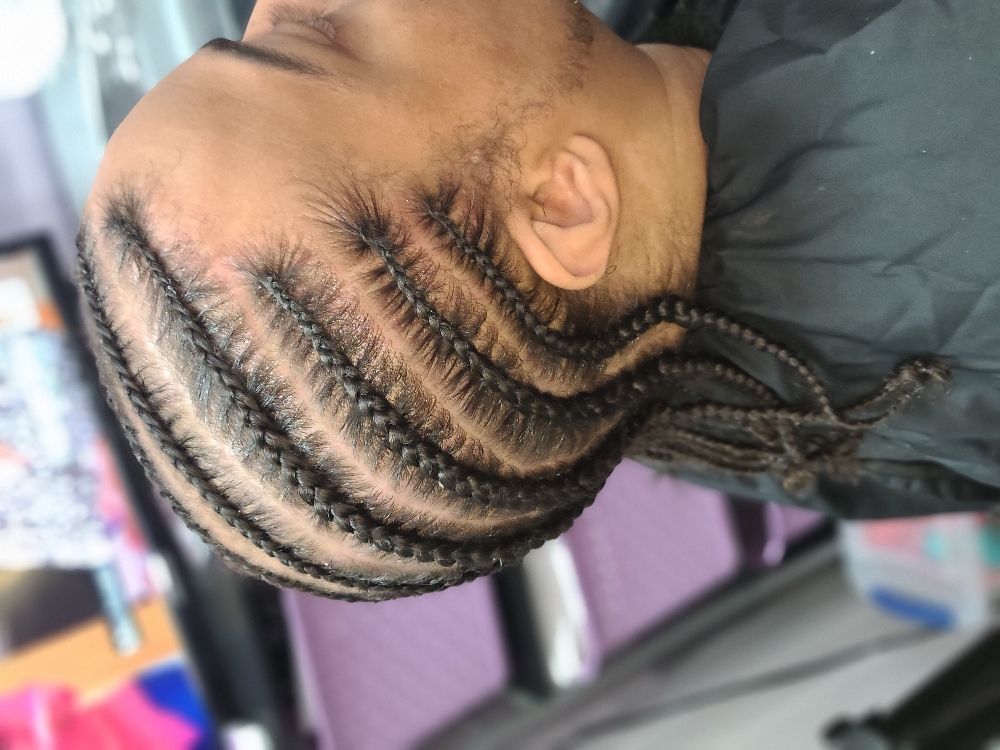 Men Cornrows Straight Backs