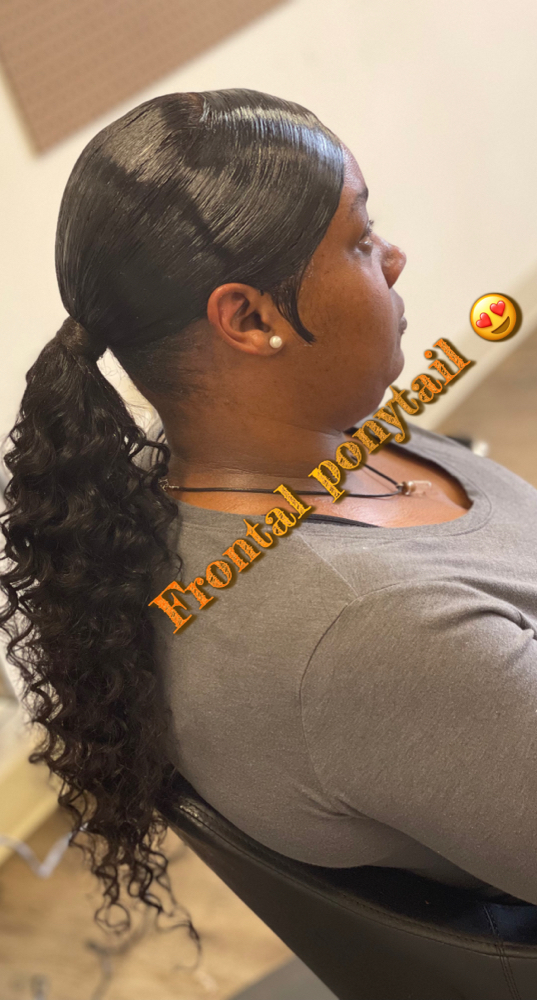 Frontal Ponytail-Hair Included at The Hair Lab Beauty & Barber Lounge in Laurens, SC