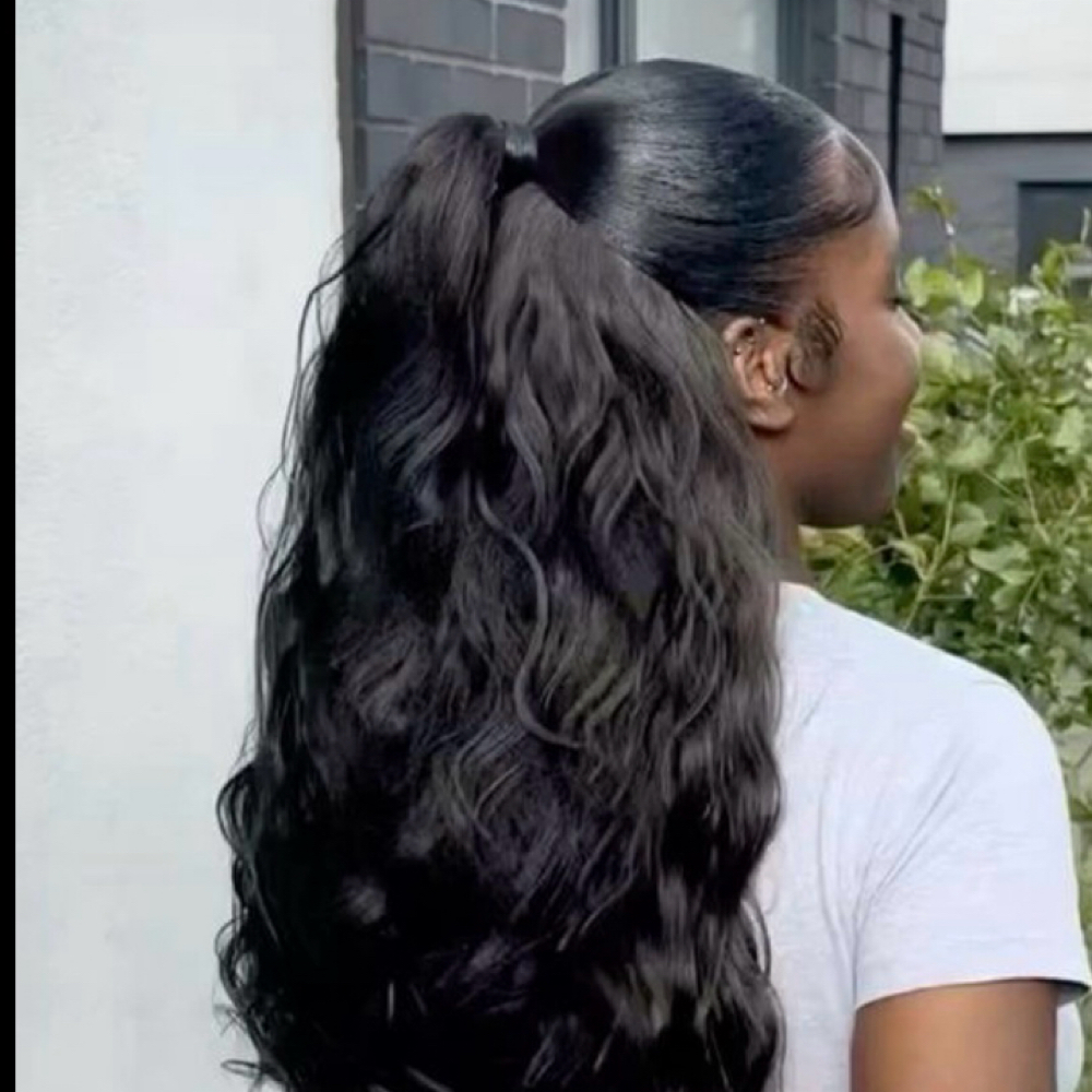 Quick Weave W/ Ponytail Extension at Tierra Poole @ “Heart & Sole” in Graham, NC