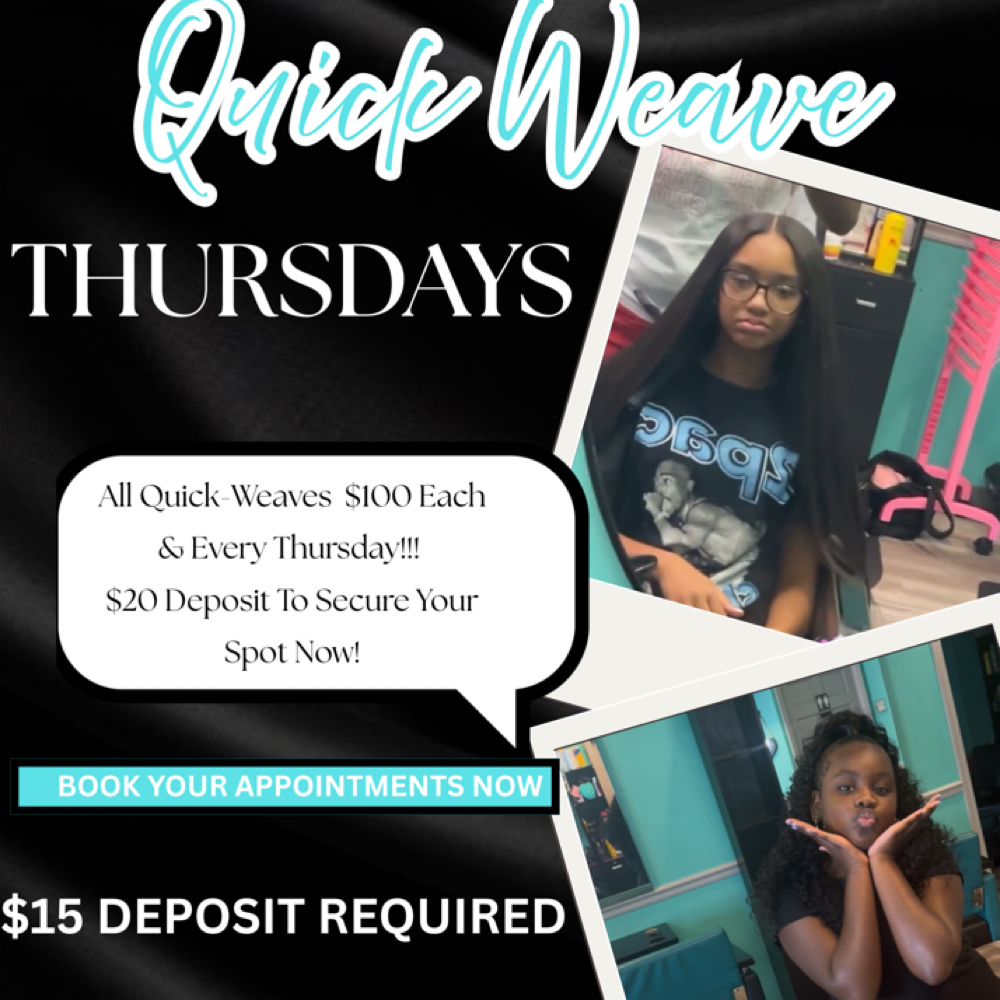 QUICK WEAVE THURSDAY 💇🏾‍♀️ at Don’Shae For Tha Slay in Savannah ga, GA