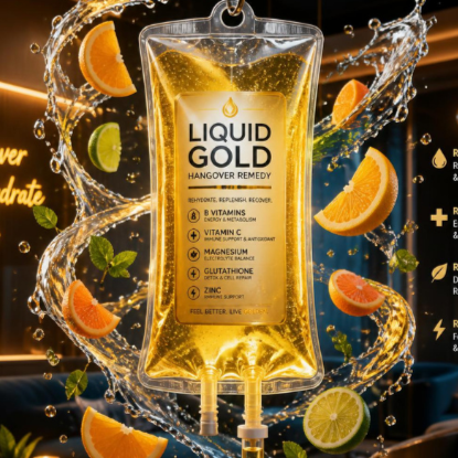 Liquid Gold Hangover at JRJ Health & Beauty in Beverly Hills, CA