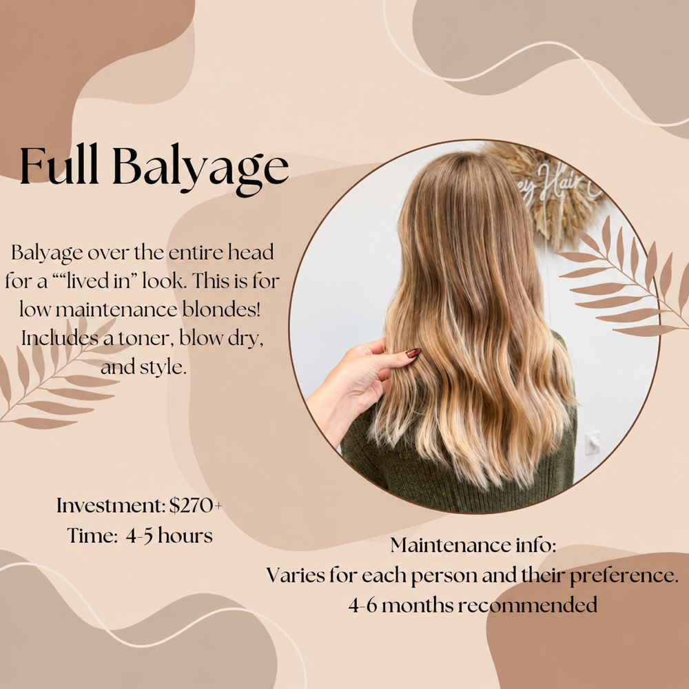 Full Balayage at Honey Hair by Lynsey in Lillington, NC
