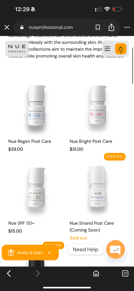 REGEN, BRIGHT Or SPF 50 Care