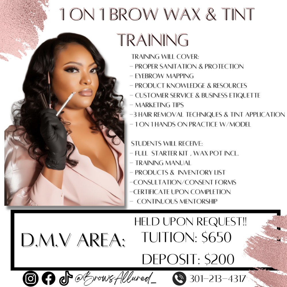 Brow Wax and Tint workshop
