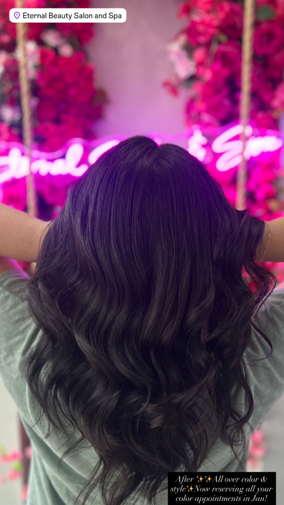Curls Or Loose Waves at Aesthetic Makeup & Hair in Houston, TX