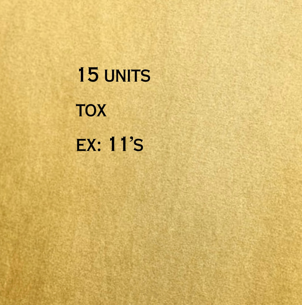 15U Botox Glabellar