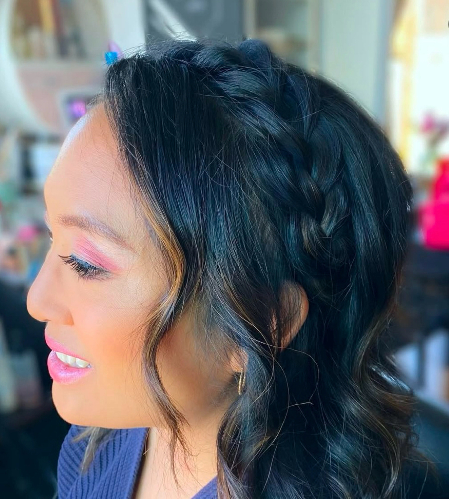 Boho Braid Style Updo