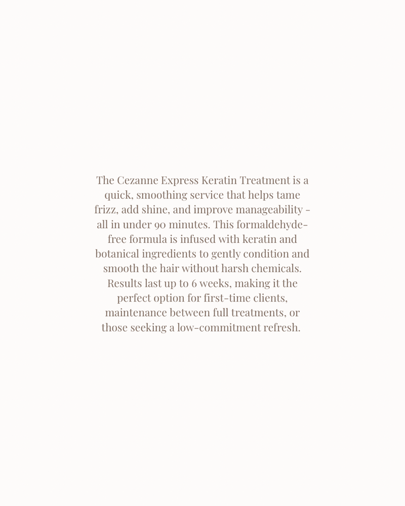 Express Keratin Smoothing Treatment