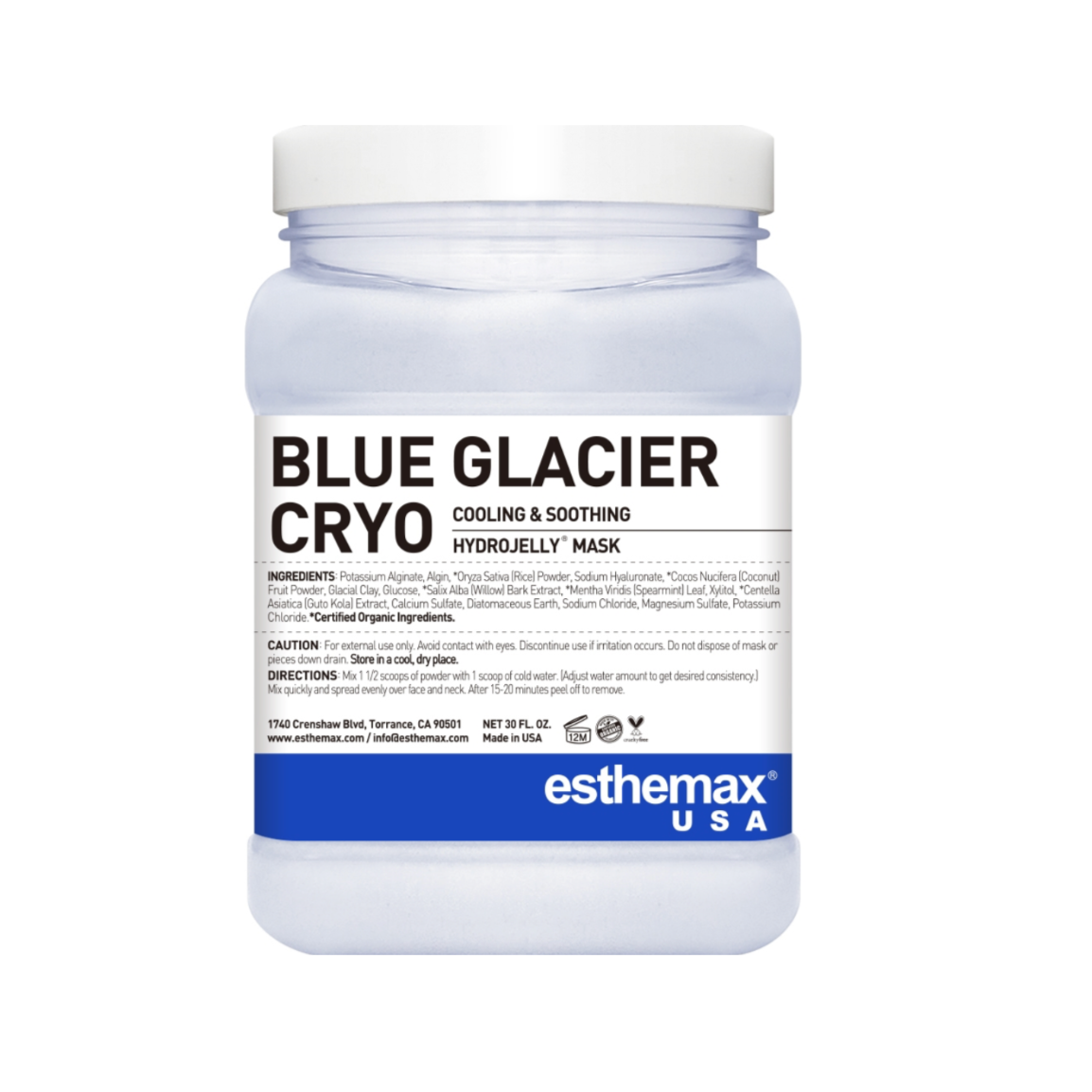 Blue Glacier Cryo Hydrojelly at Spa 101 in Pryor, OK