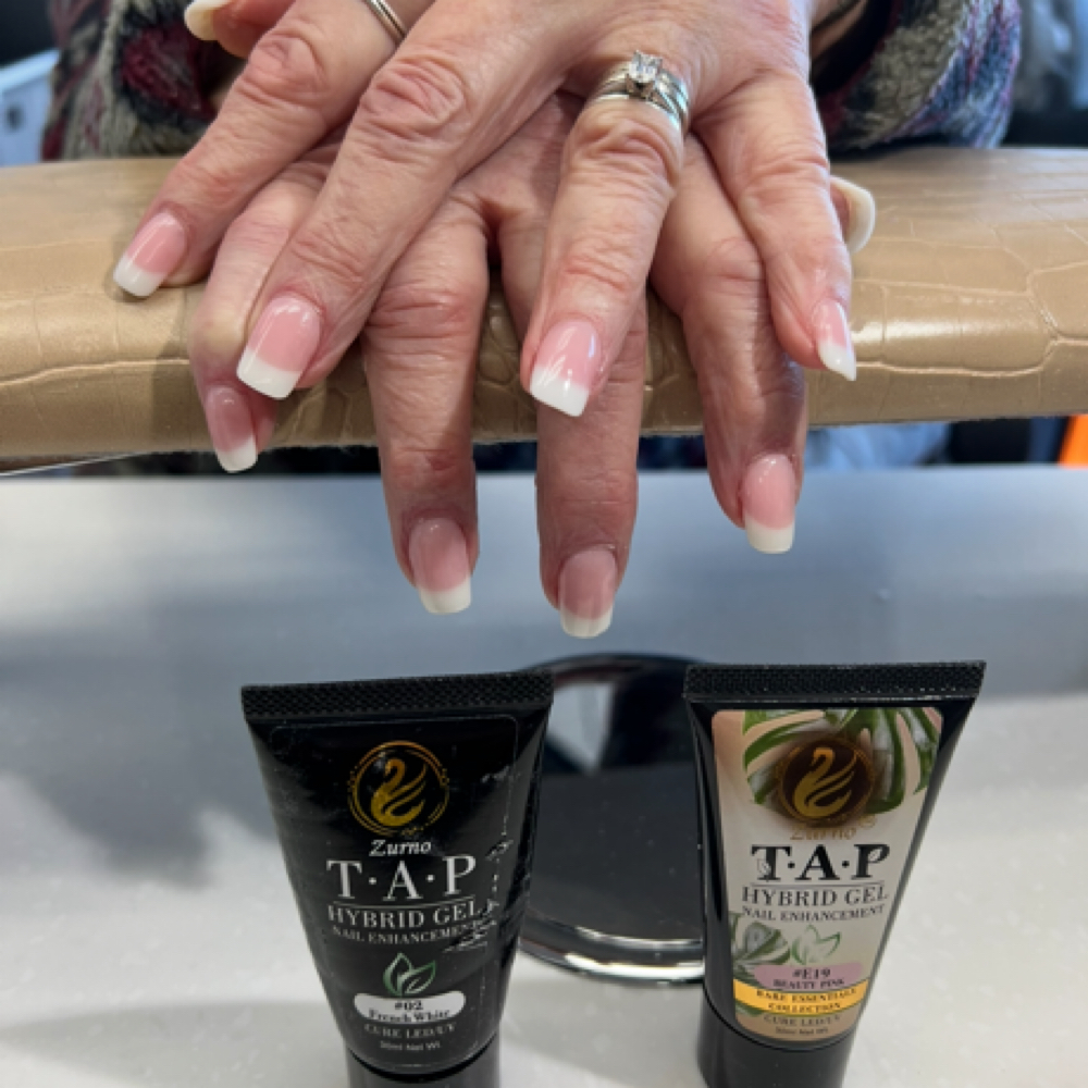 Hybrid Gel French at Excellent Nails By Sandy in California, CA