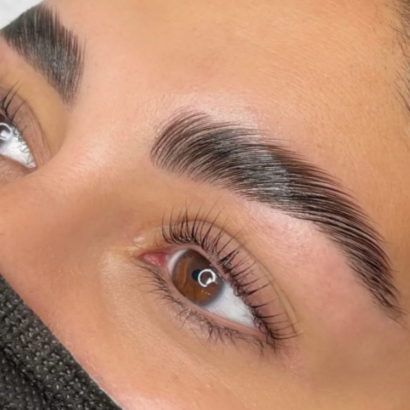 Eyebrow lamination tint & wax trio at Aesthetics of Denver in Denver, CO
