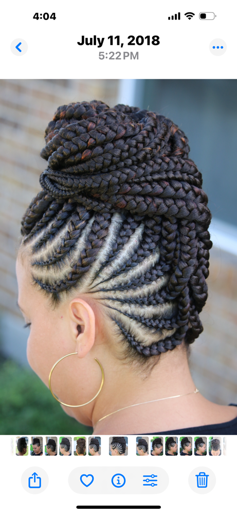 Cornrow Updo