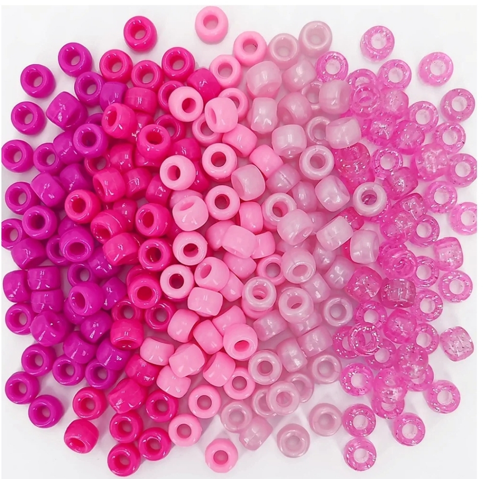 Hair beads added to braids