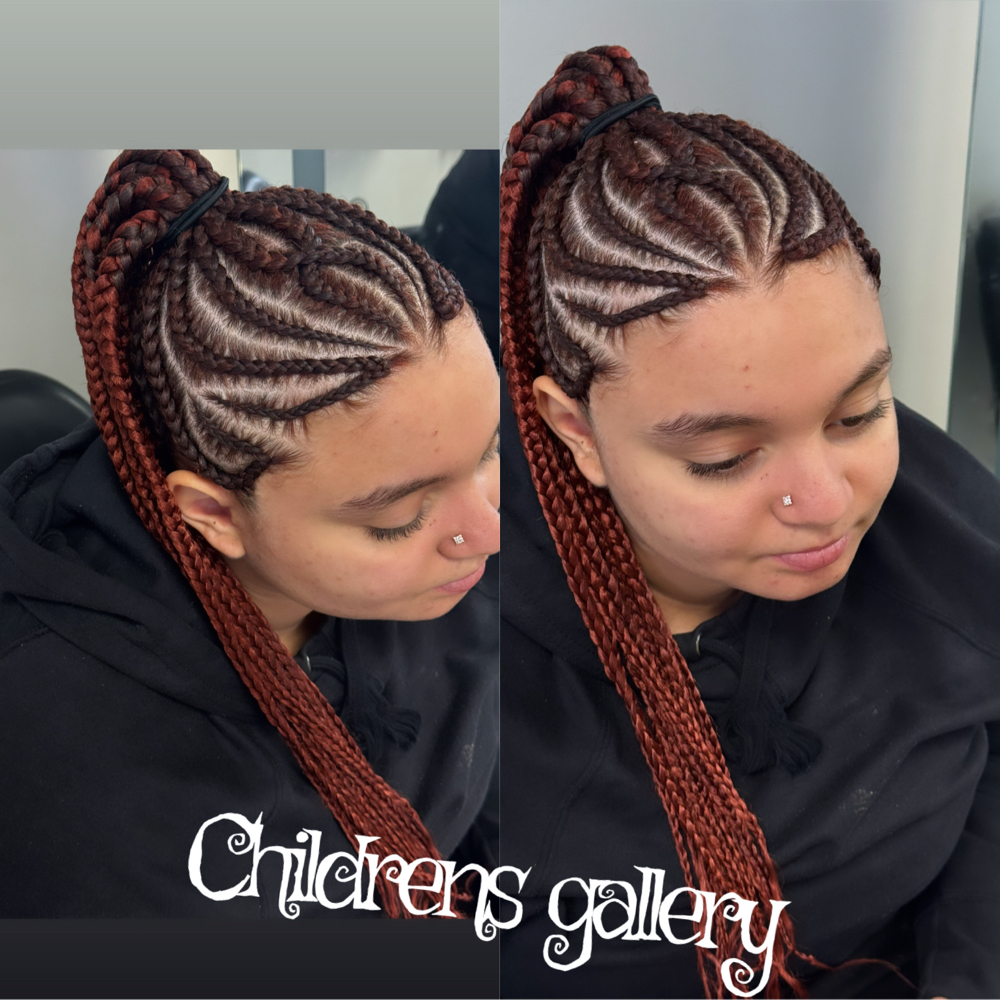 Braided Ponytail W/weave 13 & Up at Childrens Gallery Salon in Rochester, NY
