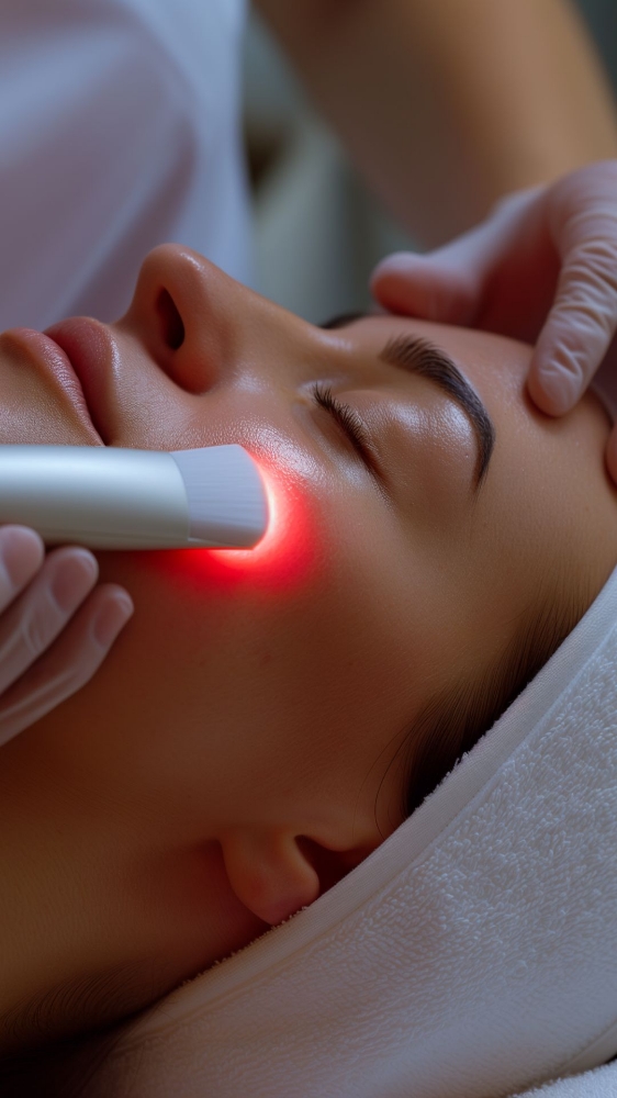Led light facial therapy