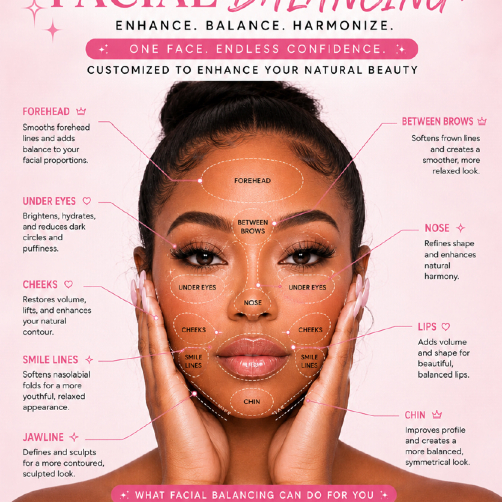 Chin + Nose (full nose) Fillers at Nubian Beauty Bar in APOPKA, FL